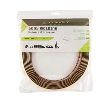 Полоса декоративная декоративная золотая самоклеющаяся декоративная лента 14мм х 5м