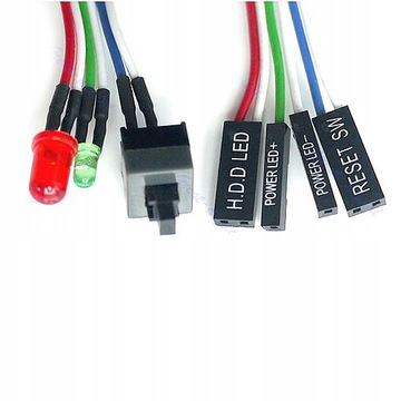 Włącznik Obudowy Komputera ATX Power Reset HDD LED