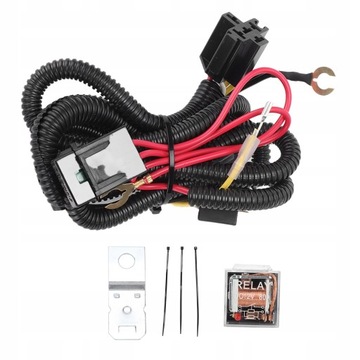 12V klakson kable w wiązce zestaw przekaźników