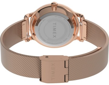 Klasyczny zegarek damski na bransolecie mesh Timex TW2W21400 Rose Gold