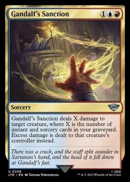 MTG LTR #208 Gandalf's Sanction