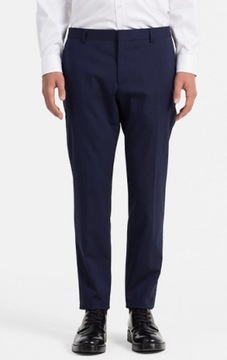 Granatowe spodnie Calvin Klein 46 Slim Fit