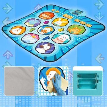 ИГРА ТАНЦЕВАЛЬНЫЙ КОВРИК ДЛЯ ДЕТЕЙ СО МНОЖЕСТВОМ РЕЖИМОВ ИГРЫ И УРОВНЯМИ СЛОЖНОСТИ