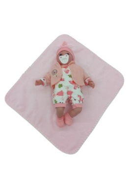 PUSZYSTY DUŻY KOCYK DLA LALKI LALEK RÓŻOWY