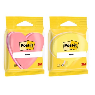 Post-It karteczki samoprzylepne serce + karteczki samoprzylepne dymek