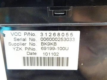 OBRAZOVKA DISPLEJ BUDÍK VOLVO C30 S40 V50 C70 II