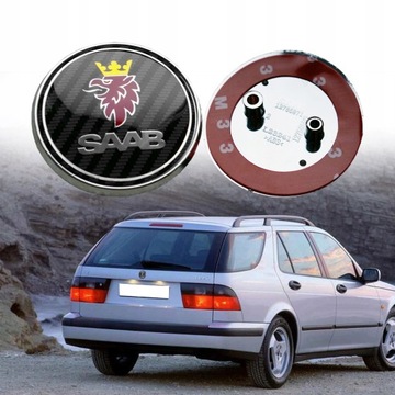 SAAB ZNAKY PŘEDNÍ I ZADNÍ ZNAK 68MM
