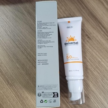 Тонированный солнцезащитный крем для лица SPF 50, универсальный защитник Solar 50 для лица