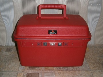 KUFER TWARDA KOSMETYCZKA PODRÓŻNA VINTAGE DELSEY