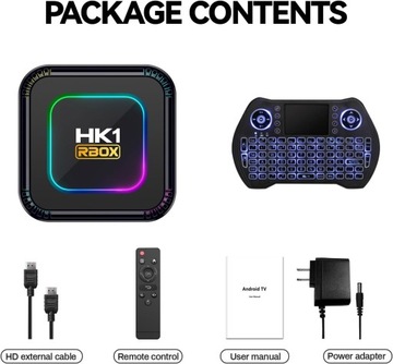 Android TV Box 13.0 4GB RAM 32GB ROM RK3528 WiFi 6 Smart TV Box RGB