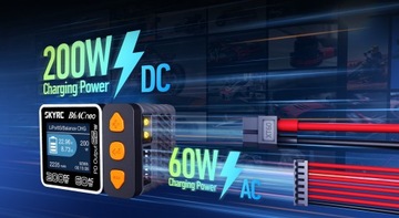 Зарядное устройство SkyRC B6ACneo AC/DC 60/200 Вт 10 А 6S LiPo/LiFe/LiIon/LiHV