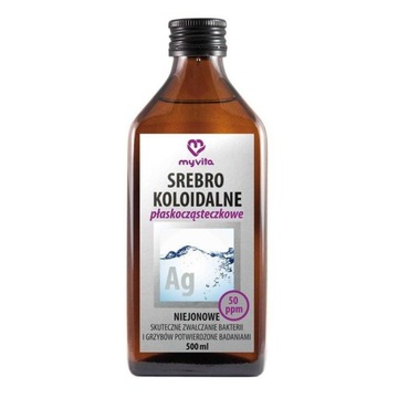 MyVita Srebro koloidalne 50 ppm niejonowe 500 ml