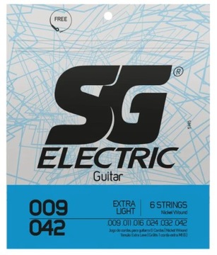 Struny do gitary elektrycznej SG 9-42