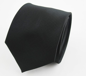 KRAWAT MĘSKI CZARNY.