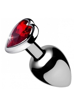 KOREK ANALNY MAŁY - RED HEART GEM ANAL PLUG SMALL