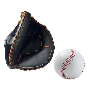 Black Brown PU Baseball Catcher Gloves