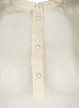 ZZ3 ZIZZI КРЕМОВАЯ БЛУЗКА ИЗ ОРГАНЗЫ 46 48