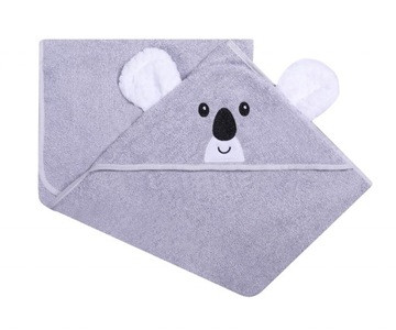 UVIE Okrycie kąpielowe Koala 120x100 cm szare
