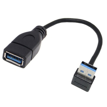 ADAPTER PRZEDŁUŻACZ USB 3.0 KABEL KĄTOWY GÓRNY
