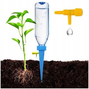 10x ДИСПЕНСЕР ВОДЫ IRRIGER ДЛЯ ПОЛИВА РАСТЕНИЙ И ЦВЕТОВ С КРАНОМ
