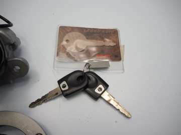 DUCATI 1098 / 1098 S 07-08 ЗАМОК ЗАЖИГАНИЯ КОМПЬЮТЕРНЫЙ ЗАЛИВНЫЙ КЛЮЧ, НАБОР 2 ПРЕДМЕТА