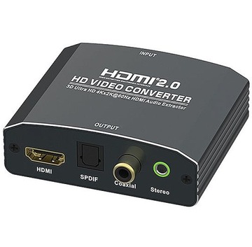 HDMI-HDMI + аудио SPDIF R/L RCA RETURN Extractor Конвертер HDMI 2.0 HDCP2.2