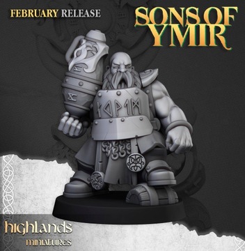 Dwarf Firespitter Captain - Minifaktura - Druk 3D