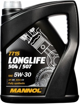 MANNOL OLEJ 5L 5W-30 LONGLIFE 504/507 AUDI VW