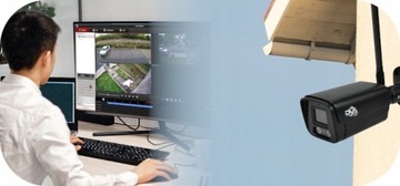 ЧЕРНАЯ НАРУЖНАЯ WIFI КАМЕРА БЕСПРОВОДНАЯ ULTRA HD 8Mpx АУДИО DVS