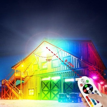 ГАЛОГЕННЫЙ ОТРАЖАТЕЛЬ RGB СВЕТОДИОДНЫЙ ПРОЖЕКТОР 16 ЦВЕТОВ ВЕЧЕРИНКА НАРУЖНАЯ ЛАМПА