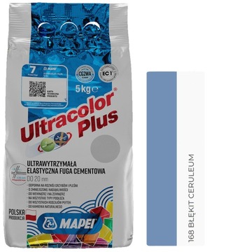 MAPEI FUGA Ultracolor Plus 168 BŁĘKIT CERULEUM 5kg
