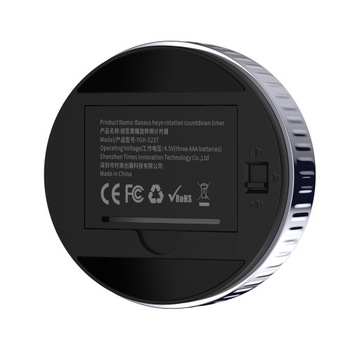 Секундомер BASEUS КУХОННЫЙ ТАЙМЕР ЦИФРОВОЙ ВРАЩАЮЩИЙСЯ МАГНИТНЫЙ ТАЙМЕР СТИЛЬНЫЙ