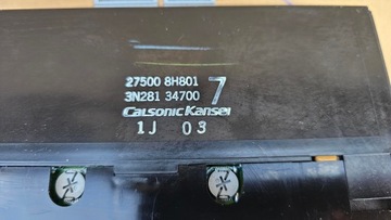 NISSAN X-TRAIL I T30 PANEL VENTILACE KLIMATIZACE 275008H801 ORIGINÁLNÍ EVROPA