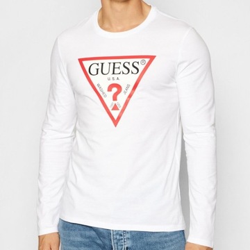 Guess koszulka longsleeve męska biała oryginał M1RI31I3Z11 XXL