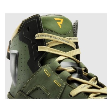 REBELHORN VANDAL II GREEN/BLACK/ORANGE мотоциклетные кроссовки GRATISES