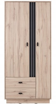 szafa 90 cm Allmo 2 z szufladami + lamele antracyt