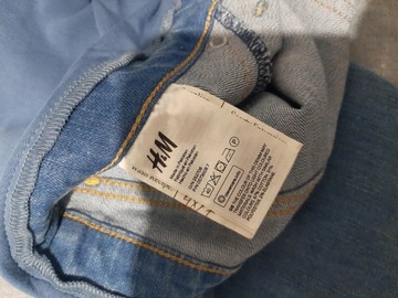 H&M rurki spodnie ciążowe jeans dziury r 42/44