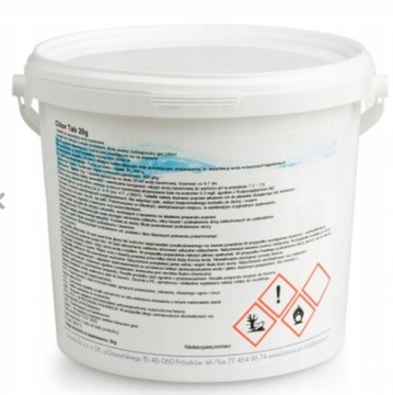 5KG CHLOR DO BASENU TABLETKI 20G CHEMIA JACUZZI