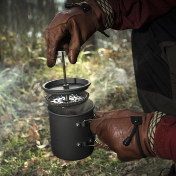 СКЛАДНОЙ МЕНЧЕТ ДЛЯ ТУРИСТИЧЕСКОГО УЖИНА SCOUT, ИЗ 3 ПРЕДМЕТОВ 3в1, НЕРЖАВЕЮЩАЯ СТАЛЬ