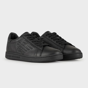 Buty tenisówki EA7 Emporio Armani MODNE SKÓRZANE TRAMPKI SNEAKERSY R. 40.5