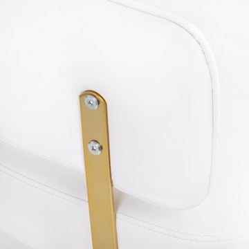 КРЕСЛО ПАРИКМАХЕРСКОЕ GABBIANO LINZ GOLD WHITE
