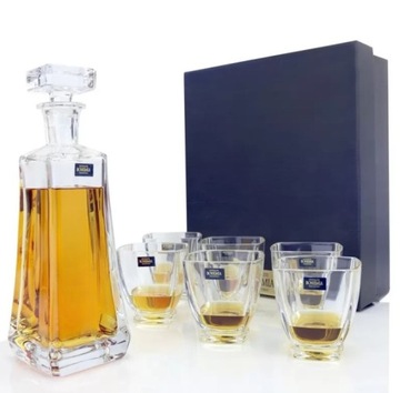 Zestaw do whisky Bohemia AREZZO 1+6 Kryształ na prezent