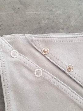 LULLALOVE Пастельно-серый шарф, хлопковый нагрудник