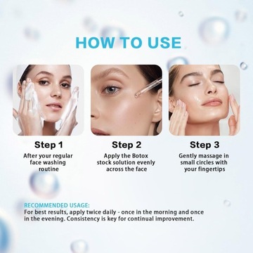 Сыворотка для лица с ботоксом (60 мл), сыворотка для лица с раствором ботокса, антивозрастная