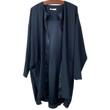 Granatowa narzutka damska JEAN PAUL KNOTT premium plus size r. 2XL/3XL