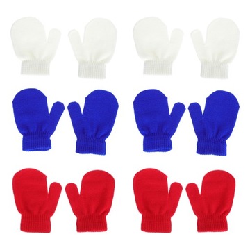 RĘKAWICZKI DLA DZIECI CIEPŁE ZIMOWE RĘKAWICZKI DZIECIĘCE DZIANINA