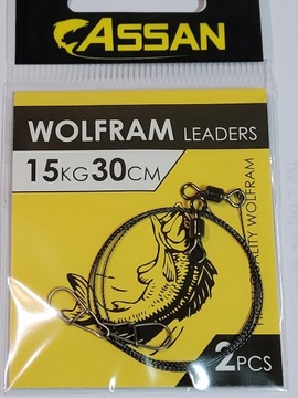 PRZYPON WOLFRAMOWY 30 CM 15 KG