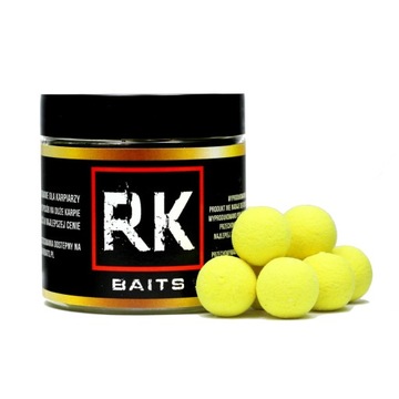 Kulki proteinowe RK BAITS ANANAS POP UP 15mm Haczykowe Pływające