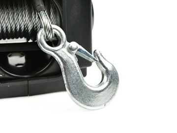 ЛЕБЕДКА ЭЛЕКТРИЧЕСКАЯ 12В 900КГ 2000ФУНТОВ 4,8ММ 9,2М + РУЧКА-КРЮК