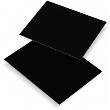 Cenówki czarne KREDOWE PLASTIKOWE 9 x 7,5cm 10szt